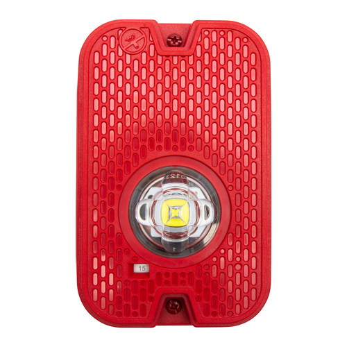 System Sensor SGRKLED L-Series Outdoor LED Strobe, Red Compact Wall - view 2