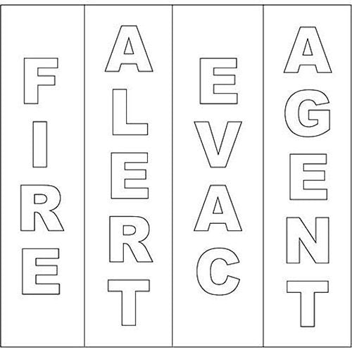 System Sensor DECAL-W White Field Decals for SpectrAlert Advance Wall-Mount Devices - view 2