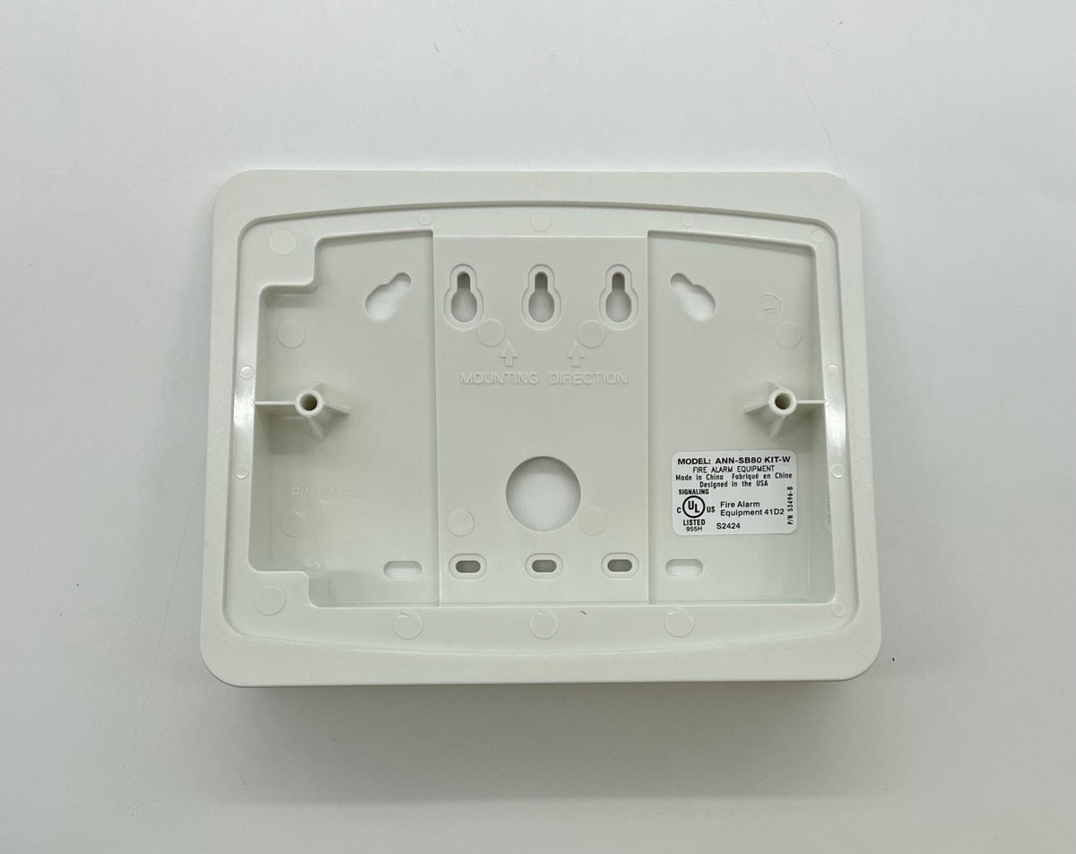 Fire-Lite ANN-SB80KIT-W white surface-mount backbox kit with 15-degree wedge for ANN-80 - view 2