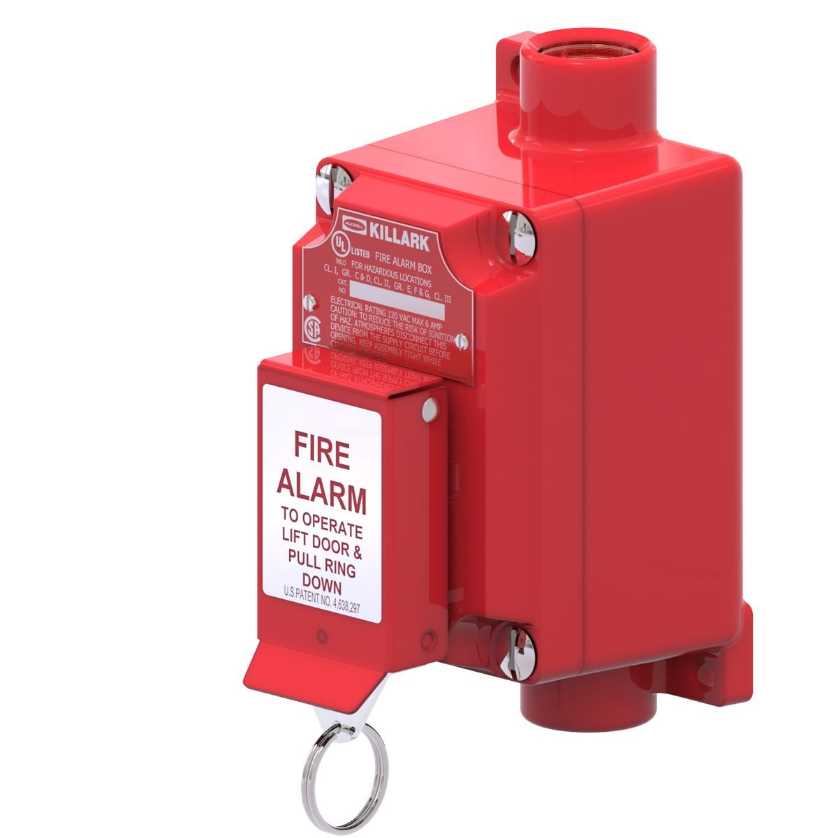 Fire-Lite XAL-53 red Killark explosion-proof manual pull station - view 2
