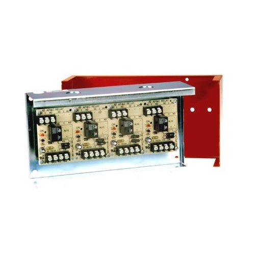 Fire-Lite MR-104/CR Four-Relay Control Assembly, Red Cover - view 2