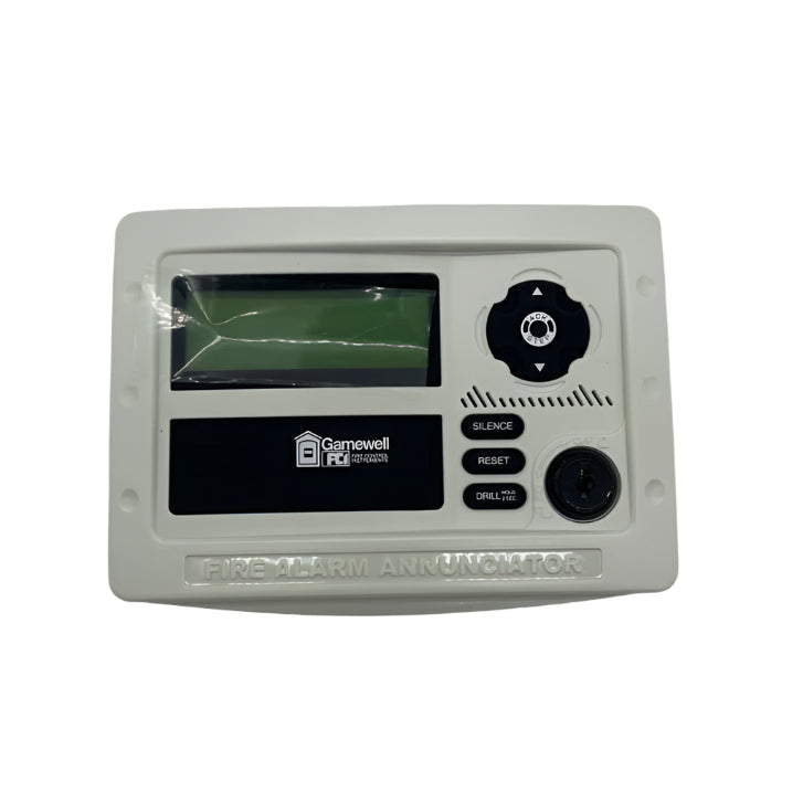 Gamewell-FCI GFANN-80-W white remote annunciator with 80-character LCD - view 2