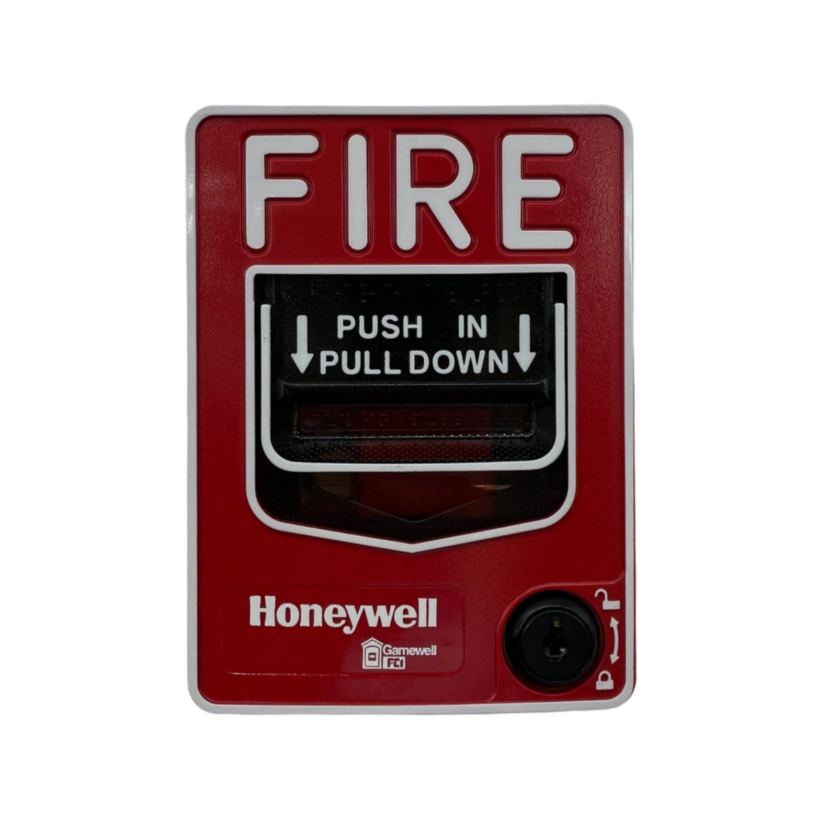 Gamewell-FCI GWMS95-DL red addressable dual-action manual pull station - view 2