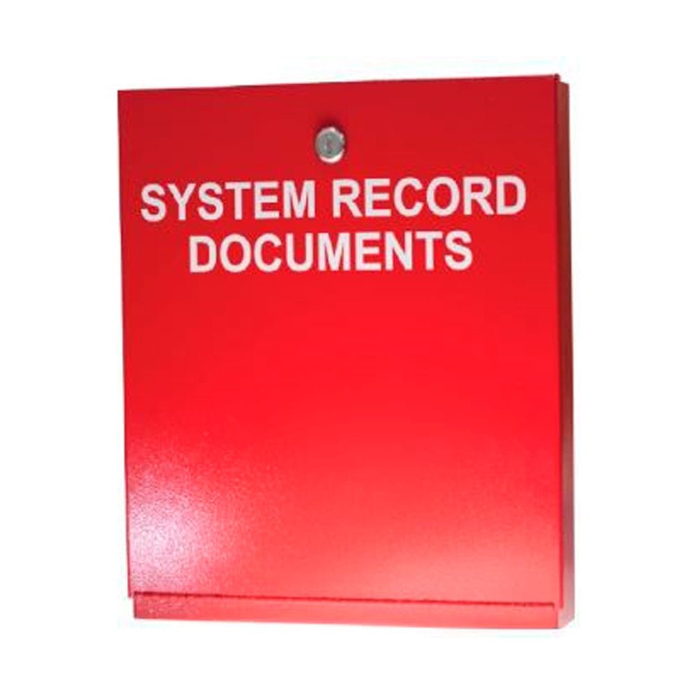 Gamewell-FCI GW-SRD systems records document cabinet with lock - view 2