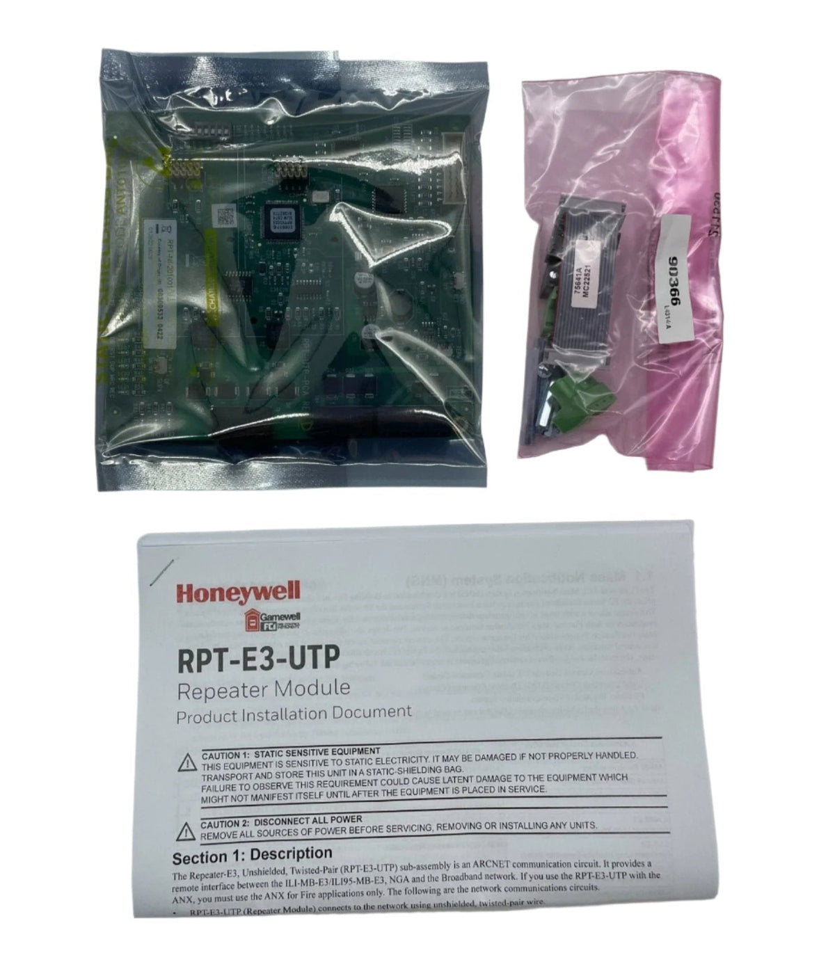 Gamewell-FCI RPT-E3-UTP RPT-E3-UTP ARCNET Repeater, Twisted Pair - view 2