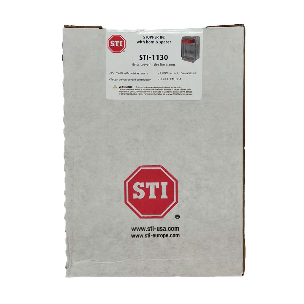 STI STI-1130 Stopper II clear polycarbonate pull station cover with horn and spacer, surface mount - view 2