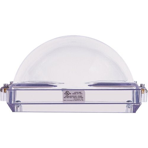 STI STI-1221E Strobe Damage Stopper clear polycarbonate cover with open back box, flush mount - view 2