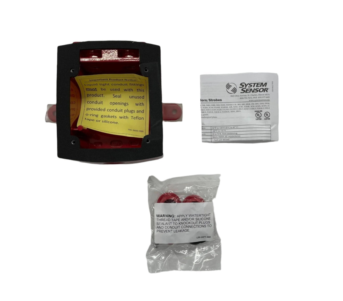 System Sensor SA-WBB Red Weatherproof Back Box for SpectrAlert Advance - view 2