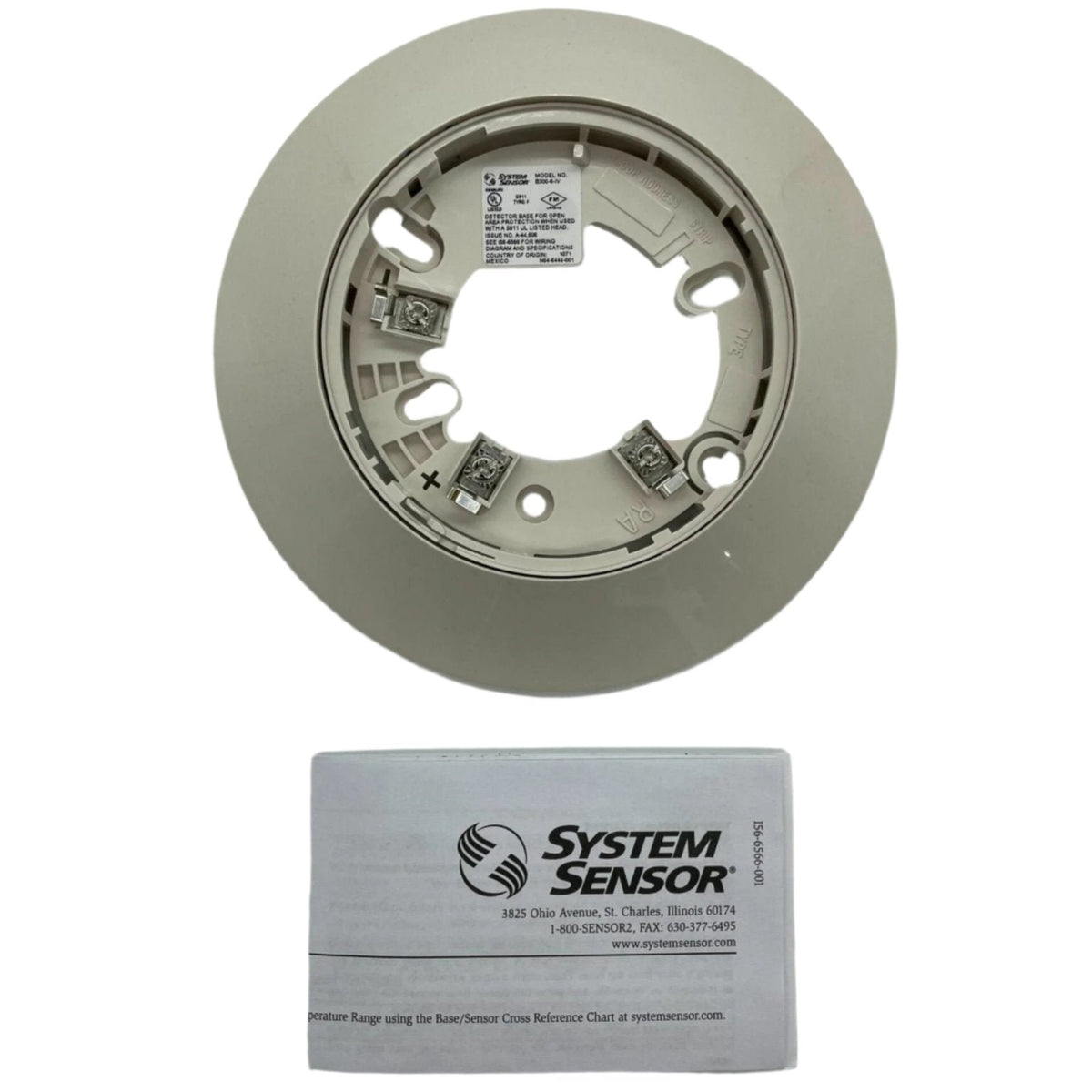System Sensor B300-6-IV 6" Flanged Low-Profile Base, Ivory - view 2