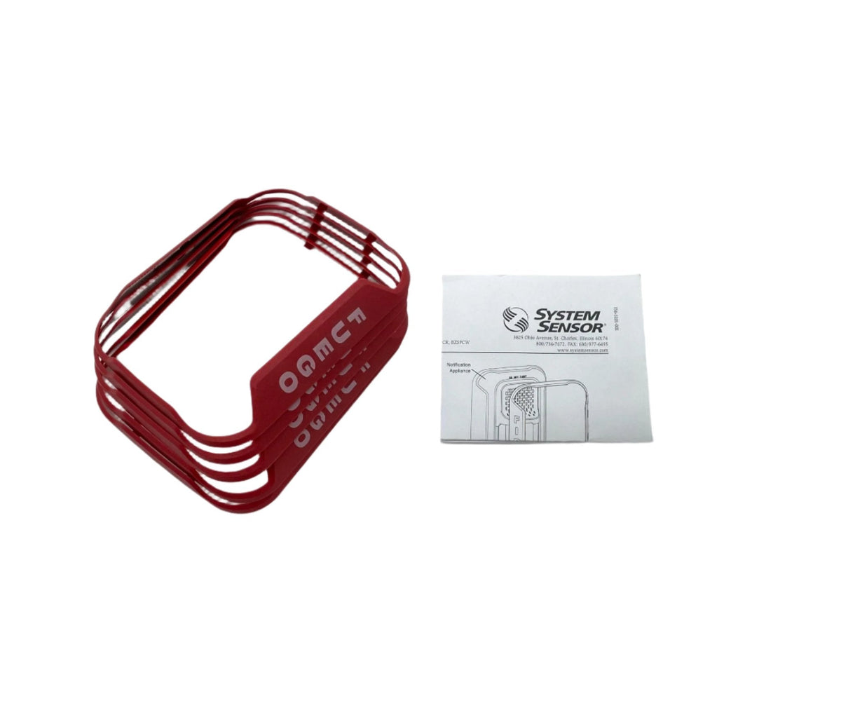 System Sensor BZR-SP Red FUEGO Bezel Kit for L-Series Wall-Mount Appliances - view 2