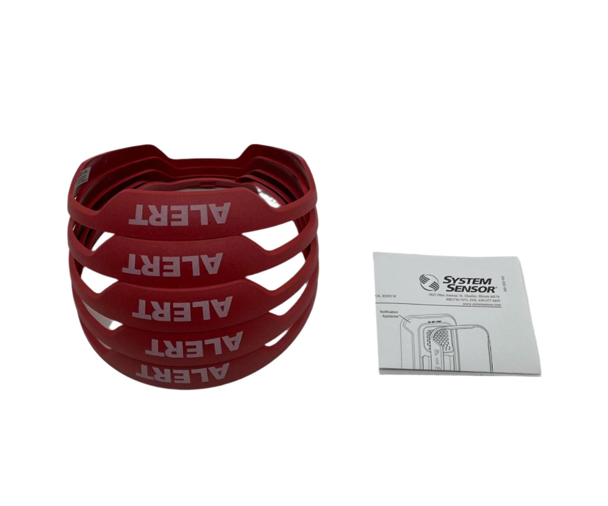 System Sensor BZSPRC-AL Red ALERT Bezel Kit for L-Series Ceiling-Mount Appliances - view 2