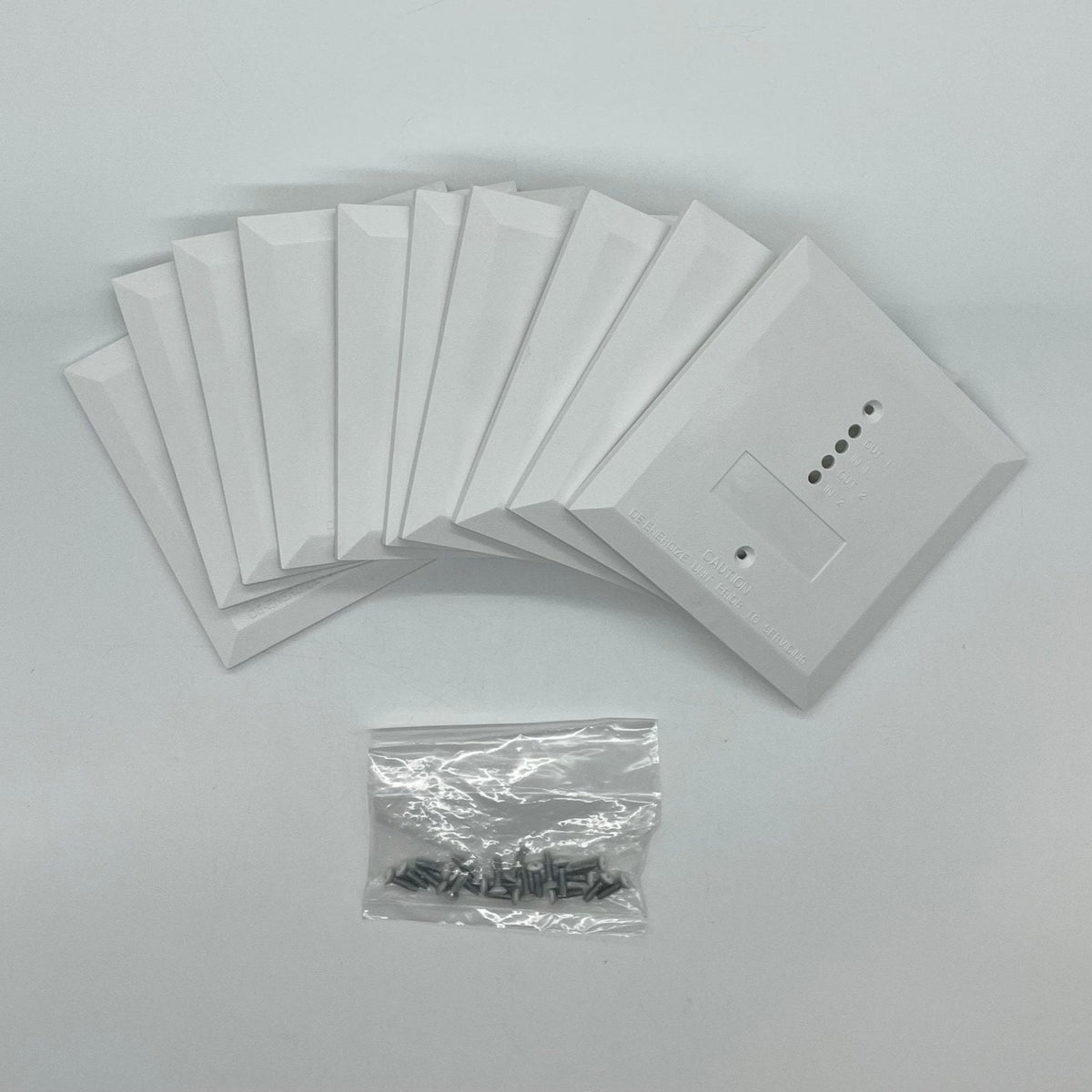 System Sensor FP-WHITE-2-BP pack of 10 white faceplates for addressable modules - view 2