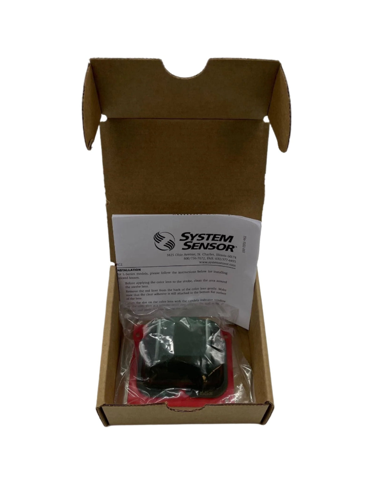 System Sensor LENS-G2 Green Strobe Color Lens, L-Series Wall - view 2