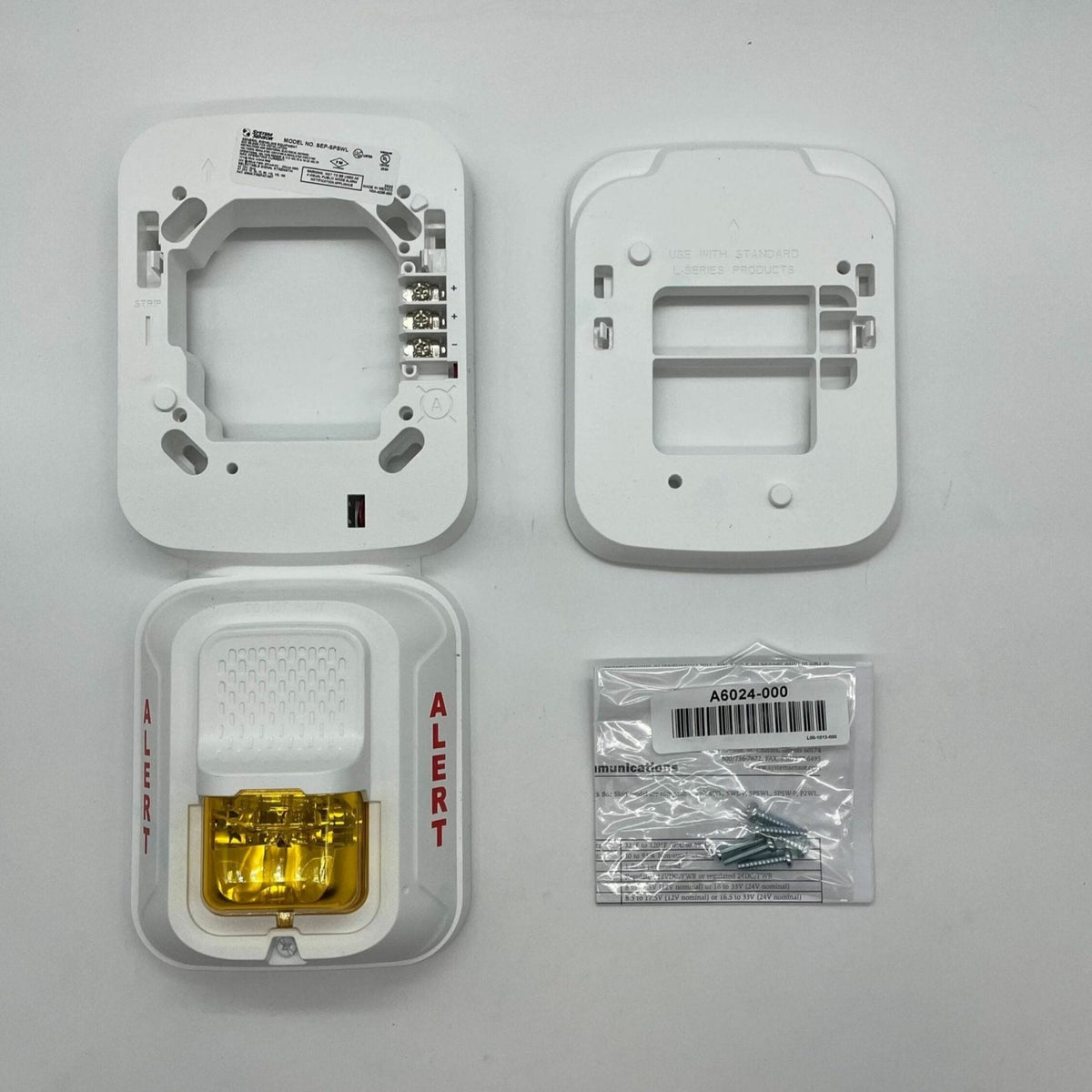 System Sensor SEP-SPSWL SEP-SPSWL L-Series Expander Plate, ALERT, Amber Lens - view 2