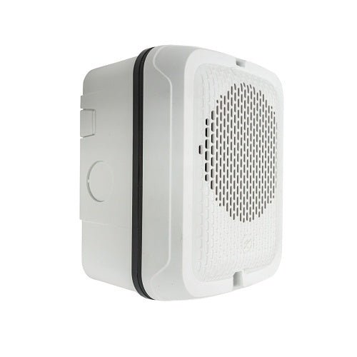 System Sensor SPWKL L-Series outdoor wall-mount speaker, white, plain, no FIRE lettering - view 2