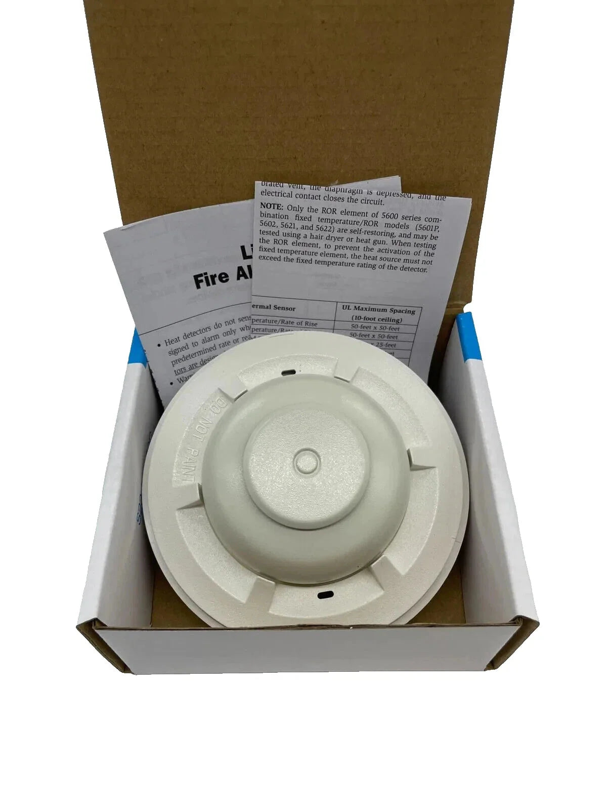 System Sensor 5601P single-circuit mechanical heat detector with plain housing - view 2