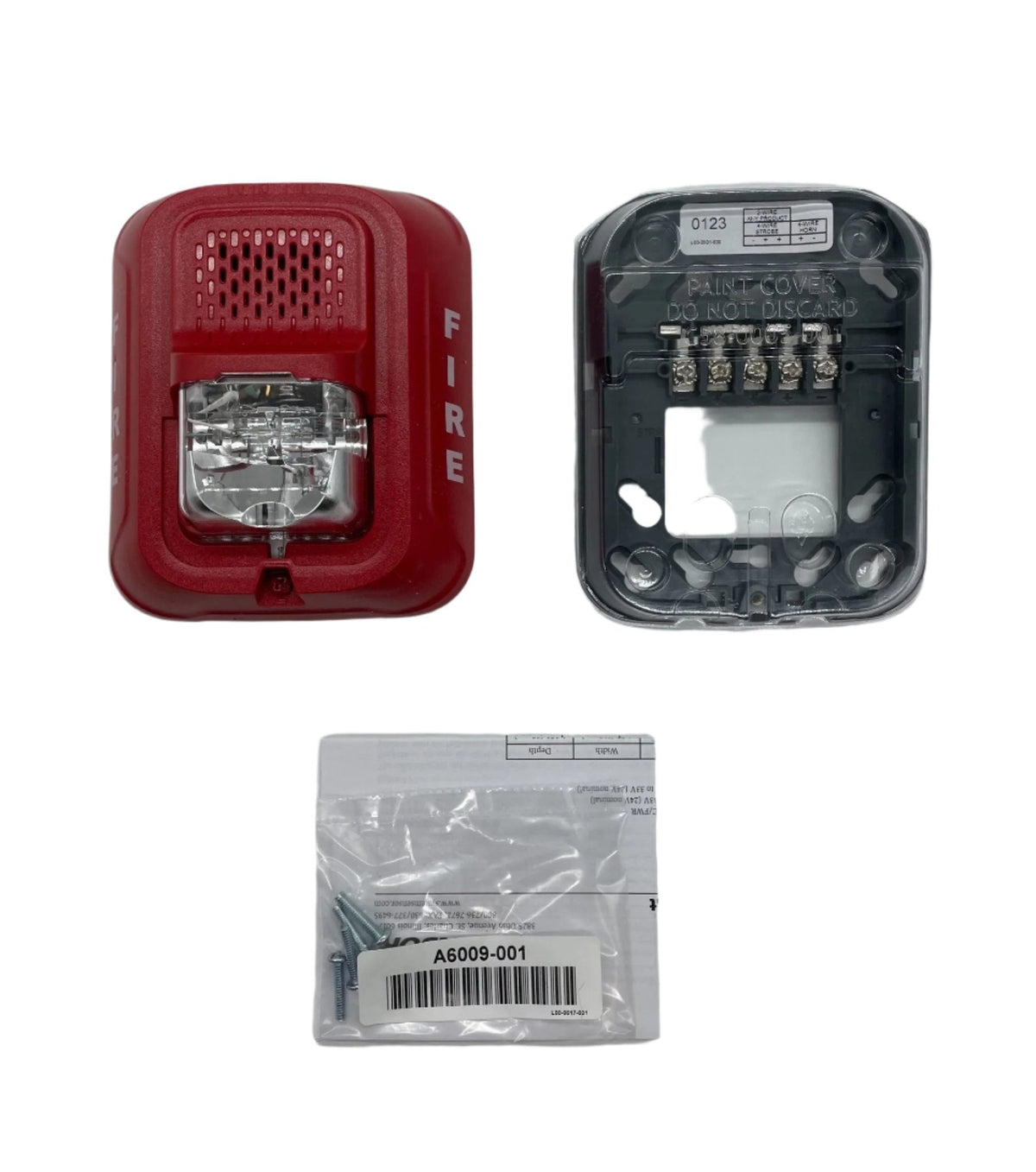 System Sensor P4RL 4-Wire Horn Strobe, Red Wall Mount - view 2