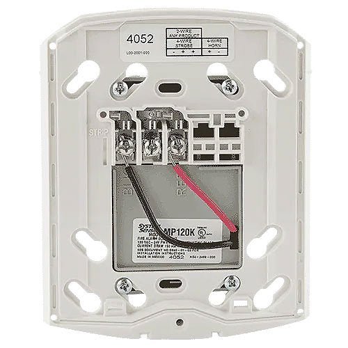 System Sensor MP120K 120 VAC Adapter Mounting Plate, White - view 2