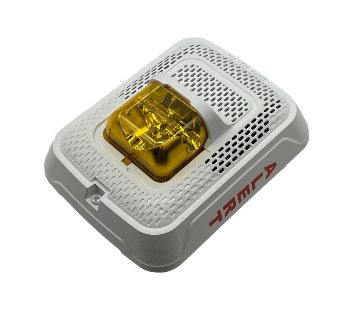 System Sensor SPSWL-ALERT L-Series indoor wall speaker strobe, white, amber lens, ALERT marking - view 2