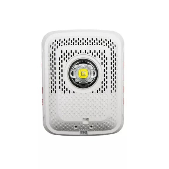 System Sensor SPSWLED L-Series two-wire LED wall-mount speaker strobe, white, FIRE marking - view 2