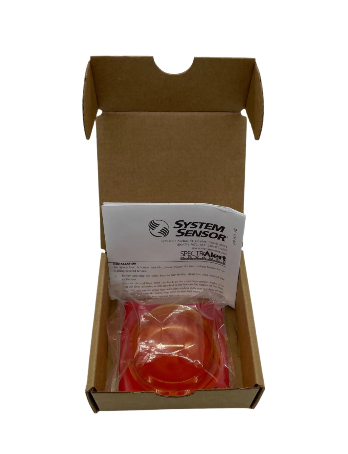 System Sensor LENS-AC Amber Strobe Color Lens, SpectrAlert Advance Ceiling - view 2