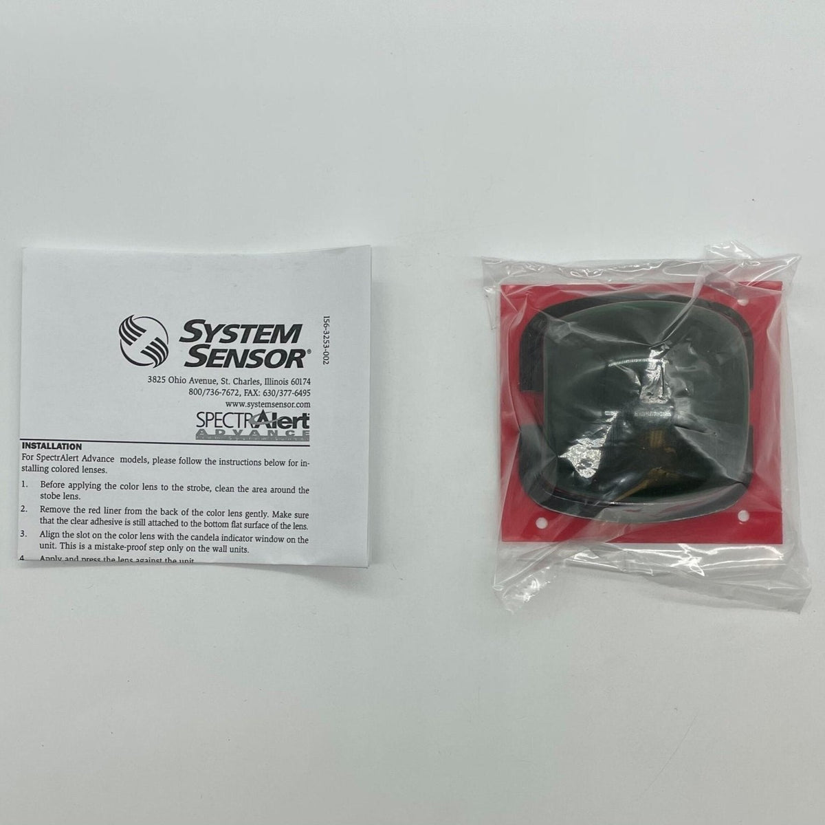 System Sensor LENS-G Green Strobe Color Lens, SpectrAlert Advance Wall - view 2