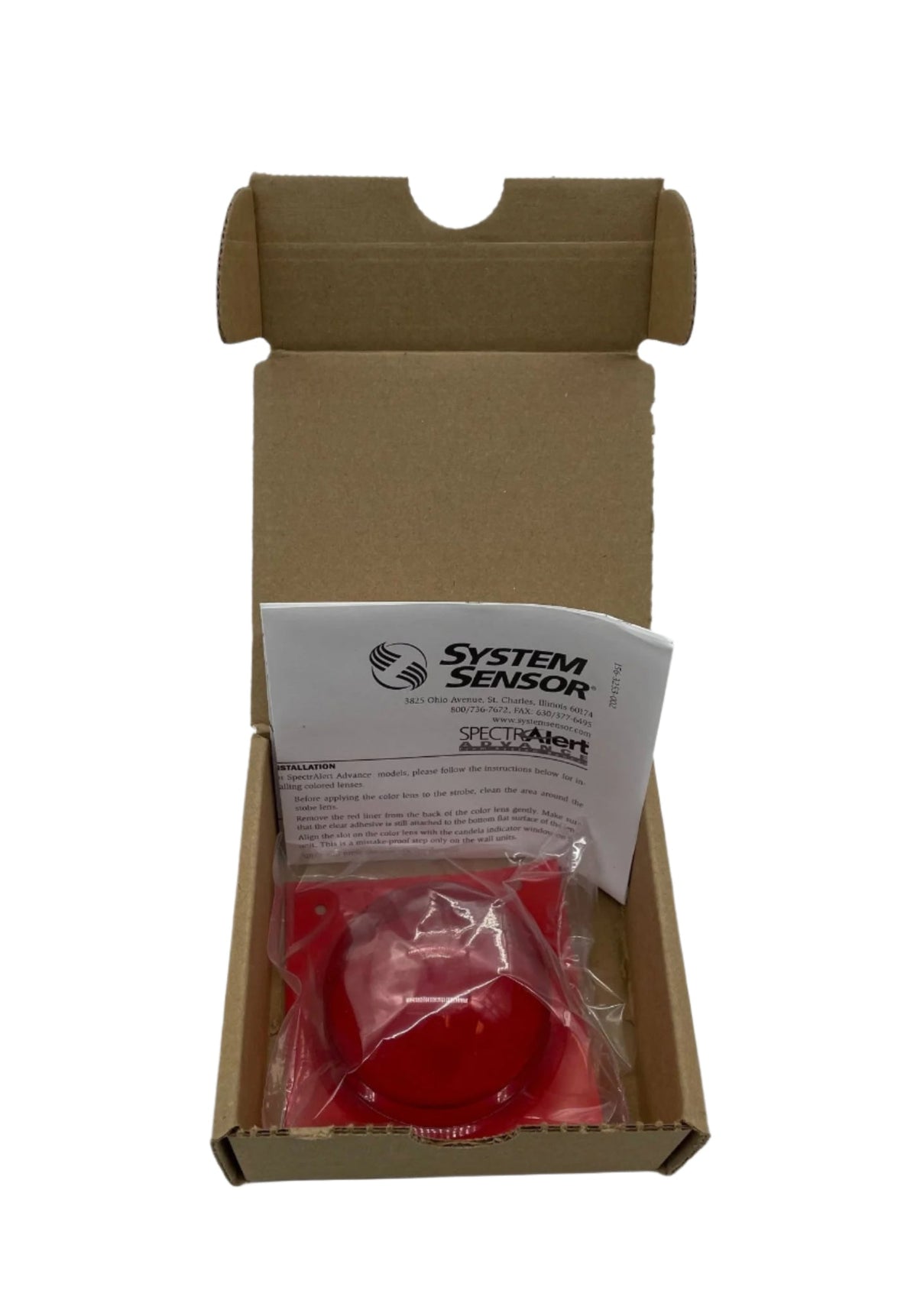 System Sensor LENS-RC Red Strobe Color Lens, SpectrAlert Advance Ceiling - view 2