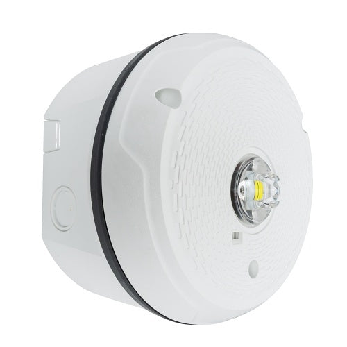System Sensor SCWKLED-P L-Series Outdoor LED Ceiling Strobe, White, Plain - view 2