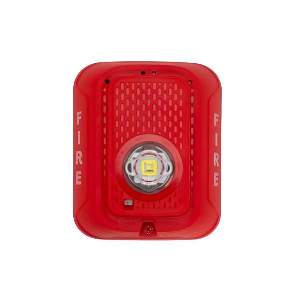 System Sensor SRLED L-Series two-wire LED wall-mount strobe, red, FIRE marking - view 2