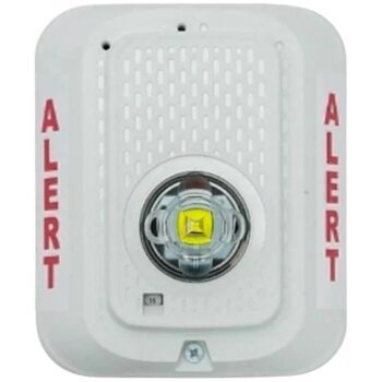 System Sensor SWLED-CLR-ALERT white indoor wall LED strobe, ALERT, clear lens - view 2