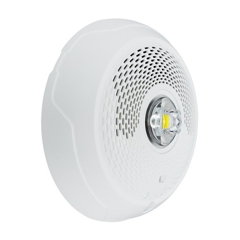 System Sensor SPSCWLED-P L-Series indoor LED ceiling speaker strobe, white, plain housing - view 2