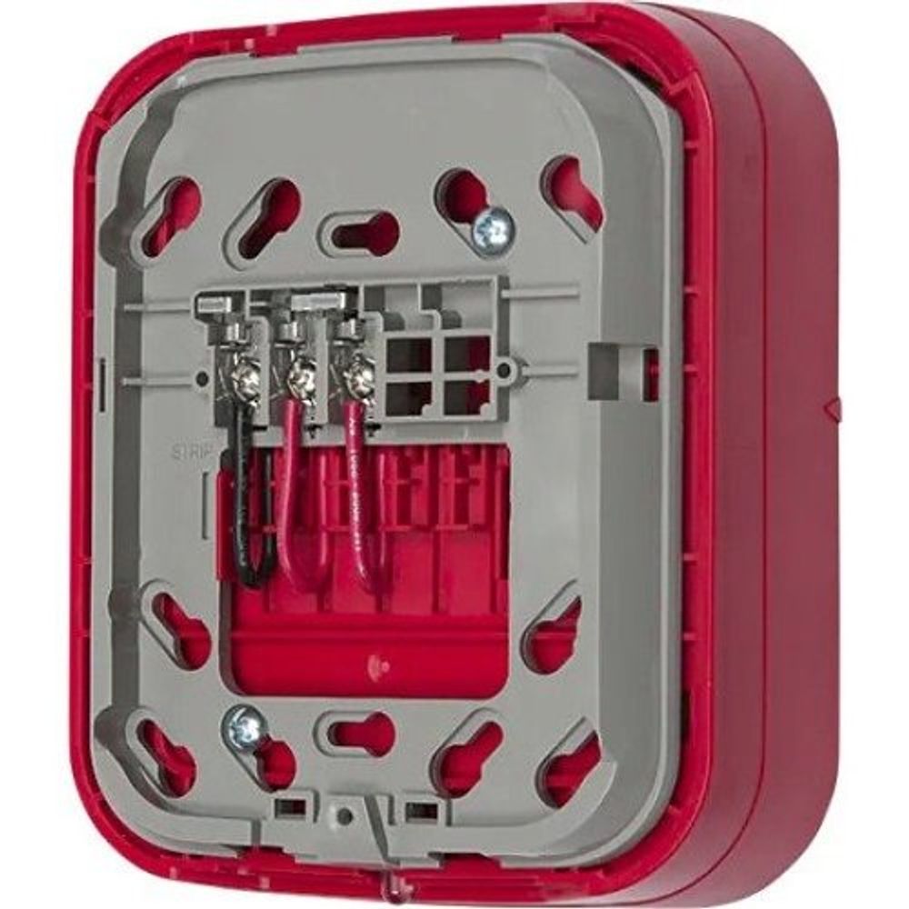 System Sensor WAV-RL red wall-mount SWIFT wireless AV base for L-Series appliances - view 2