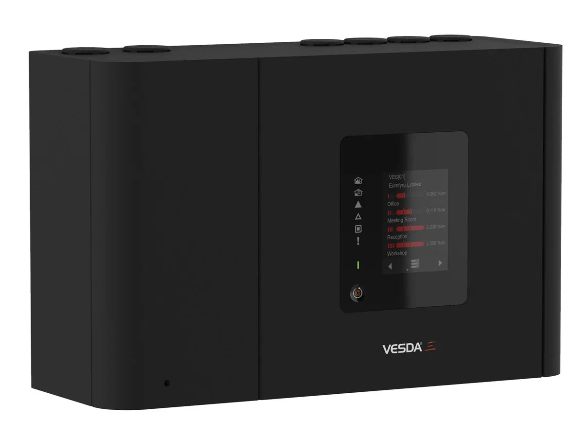 VESDA VES-A10-P-UL UL-listed VESDA-E scanning aspirating detector, 3.5 in. display - view 2